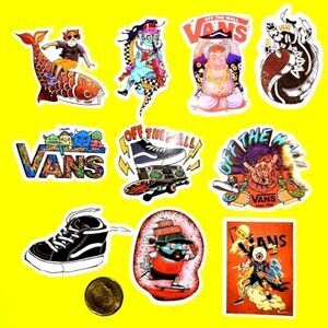 3/$20 Brand New 10x Vans Waterproof Stickers #5